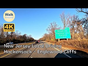 【4K60】 New Jersey Local Driving: Hackensack - Englewood Cliffs