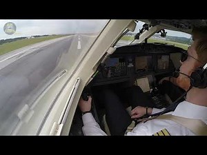 STUNNING Captain's View during POWERFUL Falcon 7X Three-Engined Takeoff from Sao Paulo! [AirClips]