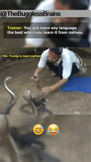 LEARNING PYTHON FROM A NATIVE... REAL PYTHON 🐍💻 | FASTEST WAY TO LEARN PROGRAMMING 😂🔥#shorts