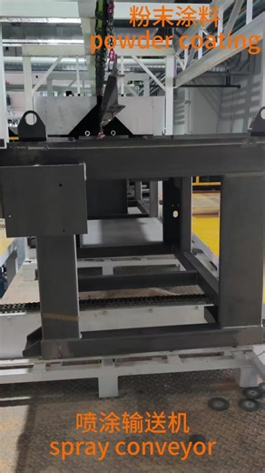 #Automatic #Production #Efficient #Spraying #machinery @伊之密 @中国注塑机 Large structural workpiece electrostatic powder coating production line equipment manufacturer