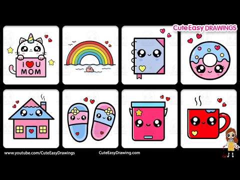 Cute & Easy Drawings 1 Hour Long Video Collection | Sunday Special Step-by-Step Tutorials for Kids!