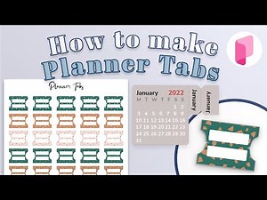 How to make easy Planner Tabs on Planify Pro - Personal and Commercial Use