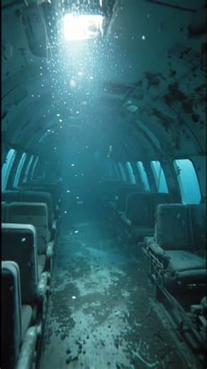 “Deep-Sea Exploration Reveals an Abandoned Aircraft Cabin” #underwater #shorts #trending