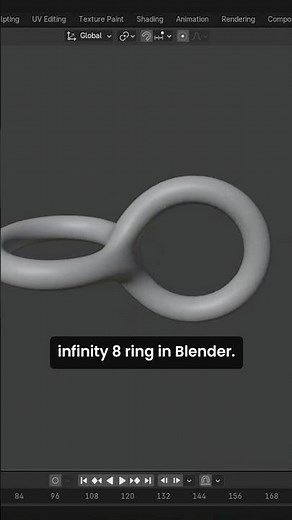How to model an infinity 8 ring in Blender