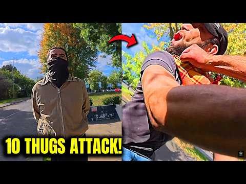 Violent Thug ATTACKS & Gets JAW BROKEN