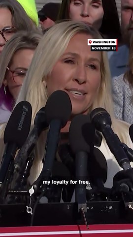 Marjorie Taylor Greene responds to Trump calling her a 'traitor'