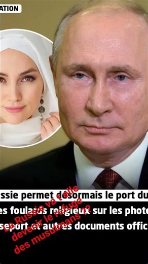 # poutine et lislam voile islamique laïcité en France.russia et le voile des musulmanes. laïcité