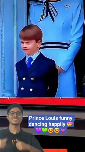 Prince Louis happy dancing ai🥰#shorts #shortvideo #louis #news #british #dance