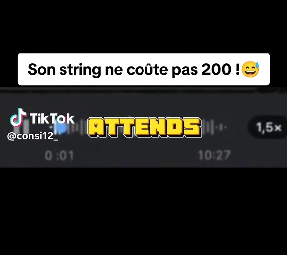 Son string a un prix sorprenant !