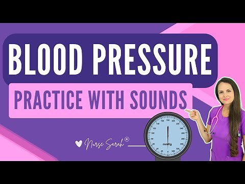Blood Pressure Practice Sounds with Answers (Korotkoff Sounds) Nursing School Skills