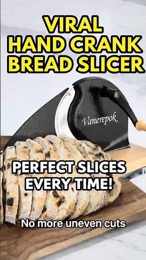 This Viral Hand Crank Bread Slicer Actually Works – Perfect Slices Every Time! 😱