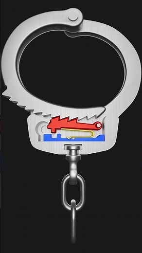 Double Locking Handcuffs Lock Mechanism