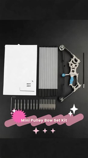 Mini Pulley Bow Set, Short Axis Composite Bow Kit, Indoor Target Training, Outdoor Competition Toy, Safe Archery Beginners Equipment #toolmusthaves #toolsales #custombats #athomeworkoutequipment #craftingessentials #huntinggifts #craftingwithkids #bowiefangift #toolsandgear #huntinggift