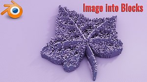 How to turn images into blocks using geometry nodes in Blender - 232