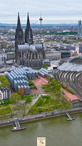The mesmerising Cologne Cathedral ❤️🇩🇪❤️ .. .. .. A beautiful Gothic architecture and World Heritage Site. It’s Germany’s most visited landmark, attracting an average of 20,000 people a day. .. .. .. At 157 m, the cathedral is the tallest twin-spired church in the world, the second tallest church in Europe after Ulm Minster, and the third tallest church of any kind in the world. .. .. .. It is the largest Gothic church in Northern Europe and has the second-tallest spires. The towers for its tw