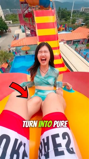 "Insane Water Slide POV – You Won’t Believe Her Reaction!"