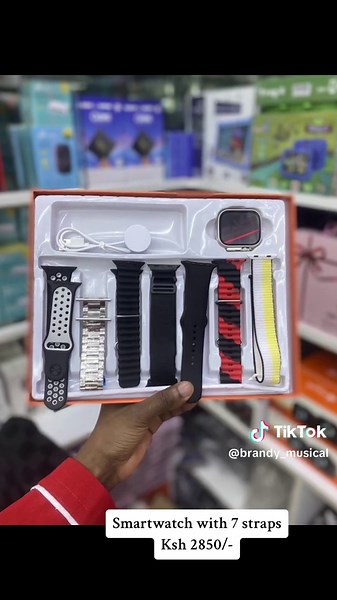 Smartwatch Set with 7 straps Ksh 2850/- ☎️0728819484 #smartwatch #smartwatchwith7straps #smartwatches #brandymusical #kenyantiktok🇰🇪