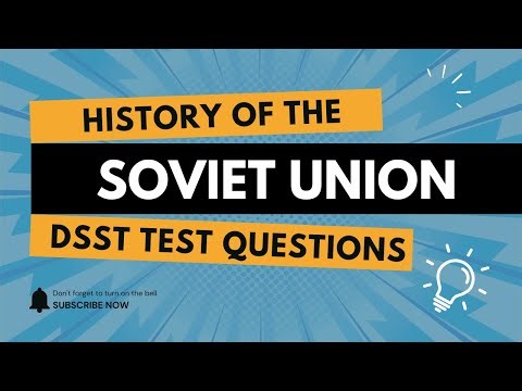 History of the Soviet Union DANTES DSST Test Practice Questions
