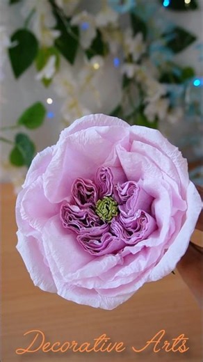 How to Make Aesthetic Rose With Tissue Paper/DIY Flowers Making Ideas/Short/Viral/Rose