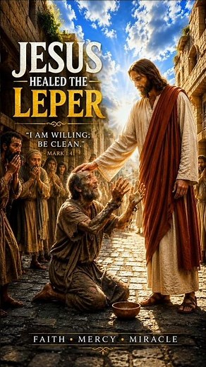 Jesus Healed the Leper ✨✝️ #JesusChrist #BibleStory #LeperHealed #Miracle