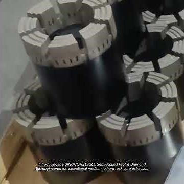 Semi-Round Profile Diamond Bit for Medium to Hard Rock Core Extraction