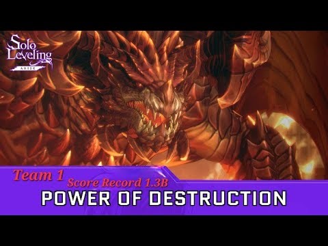 Dragon vs Jinwoo - 1.3B Record in Power of Destruction Mode! #sololeveling