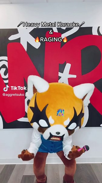 Retsuko Singing Heavy Metal Karaoke Talent