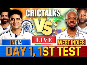 IND vs WI 1st Test Day 1, Live Cricket Match Today Scores & Commentary, Team Scores & Commentary