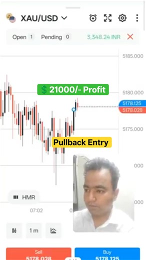 💸Xauusd Live trade Long position Smallest profit but zero risk 💲21000/-💵#gold ‪@VivekFx11‬