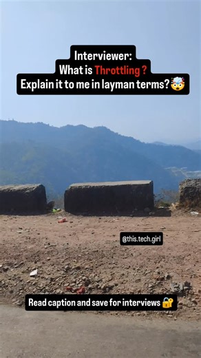 ThisTechGirl | Coding & System Design on Instagram: "Throttling is the process of controlling how many requests a user, client, or service can send within a specific time period — to protect systems from overload, abuse, spikes, and DDoS-like traffic. It prevents one client from consuming too many resources and ensures fair usage, stability, and predictable performance. Common throttling strategies: 🔹 Fixed window 🔹 Sliding window 🔹 Token bucket 🔹 Leaky bucket Throttling is commonly used in: