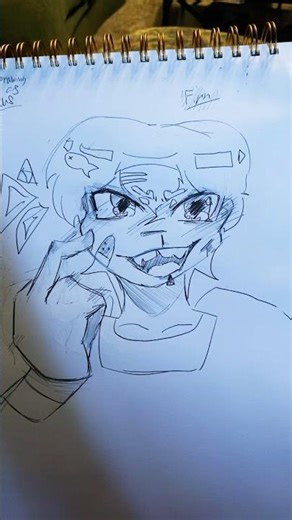 ⚠️💙Finn!!#dandysworld#humans#fypシ#drawing#traditonalart#roblox#gaming g