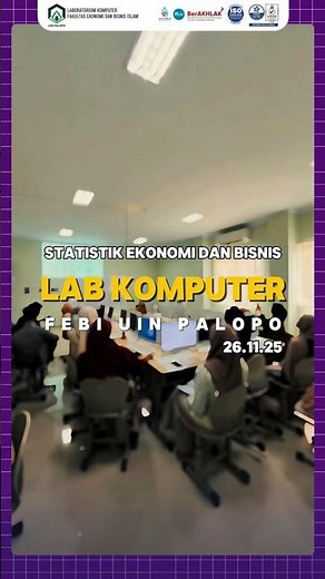 Praktik Statistika di Laboratorium Komputer FEBI UIN Palopo 💻📊#statistics #UINPalopo #FEBIUINPalopo