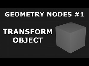How to transform object in Blender using GEOMETRY NODES