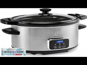Toastmaster 4 Quart Digital Slow Cooker with Locking Lid Food Warmer