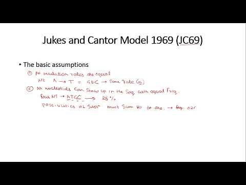 Evolutionary models in nucleotide substitution