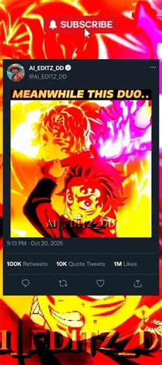 MEANWHILE THIS DUO.. 🔥 #anime #edit #demonslayer