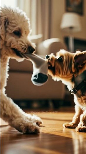 Yorkshire Terrier vs Poodle: Tug-of-War Showdown