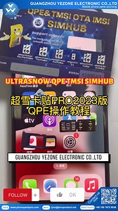 16 reactions | 2023 Ultrasnow QPE TMSI SIMHUB tutorial de uso ⚡Accede al bloqueo de operador del iphone 磊Fácil y sencillo， estabilidad de la señal Para obtener información al por mayor, póngase en contacto con nosotros en whatsapp: +86 150 1872 9536 #Phonescreen #Cellscreen #phonescreenfactory #Yezone #Alibaba #Repair #CellPhoneRepair #Technology #Pantalla #phoneaccessories #pantalladelcelular #fyp | Guangzhou Yezone Electronic Co., Ltd. | Facebook