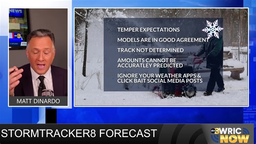 StormTracker8 Forecast: 1/19 Monday Evening Update
