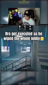 I got my revenge at the end by wiping him and his whole team💪 #shorts