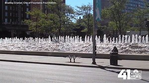 The Barney Allis Plaza Fountain is on the north end of the Barney Allis Plaza, near the Kansas City Convention Center. It was added in 1985 during a park redesign project. STORY: m.kshb.com/2pjMzgI | KSHB 41