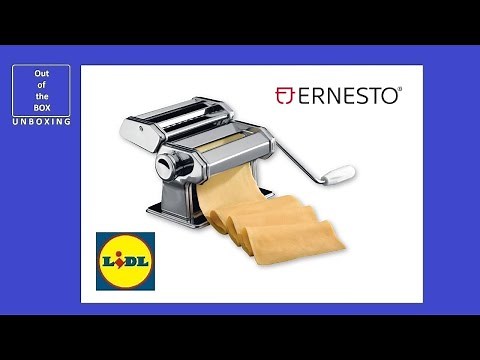 Ernesto Pasta Machine UNBOXING (Lidl 7 dough thicknesses)