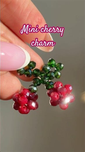 Making the SMALLEST beaded cherries 🍒🥺