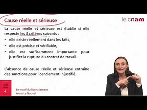 S6 1 le licenciement pour motif personnel