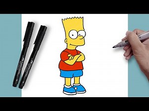 How To Draw BART SIMPSON Easy Step-by-step | Simpsons