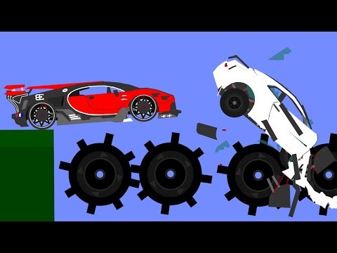 Crazy Car Destruction in Algodoo