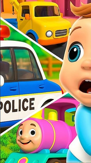Playtime with Colorful Kids Toy Trucks & Cars Song | LuLu LaLa Nursery Music #shorts