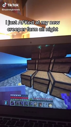 About 1600 gunpowder an hour. Tutorial by-shulkercraft #minecraft | shulkercraft creeper farm