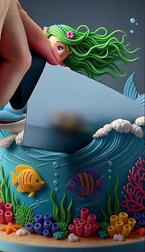 Cutting Open the Most Magical Ocean Cake Ever!