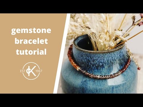 Gemstone Bracelet Tutorial | With Flex-Rite Wire & Wire Guardians | Cat Birch & Kernowcraft